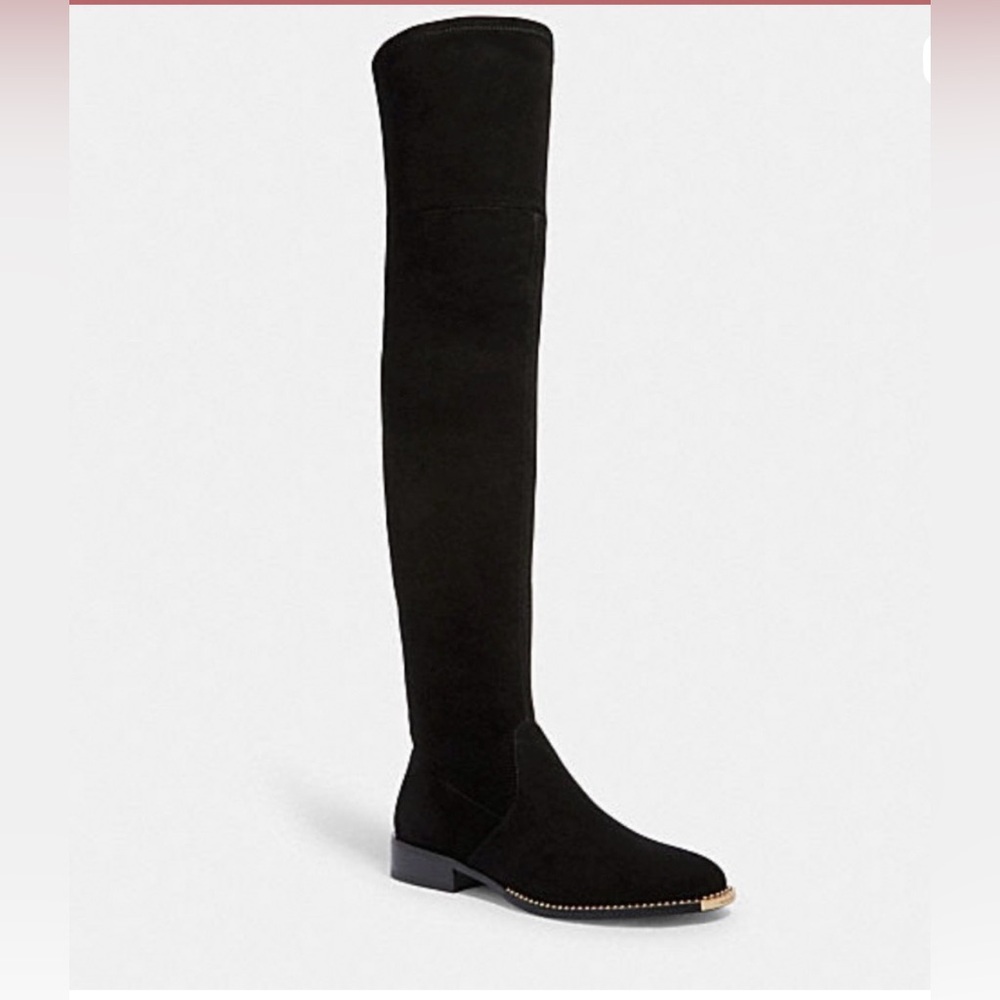 Coach Natalia Over-the-Knee Boot Black Shoe Size 7 **NEW**